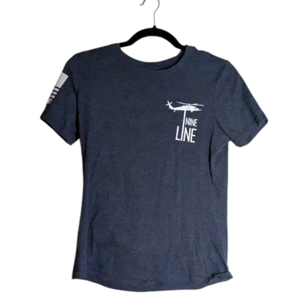 Nine Line Apparel Helicopter Flag Graphic Tee, Small